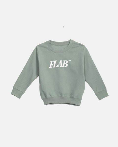 BASIC KIDS SWEATER DUSTY GREEN