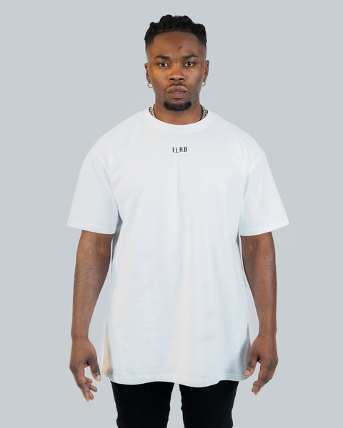 Basic Tee White - Box Shaped - FLABWEAR