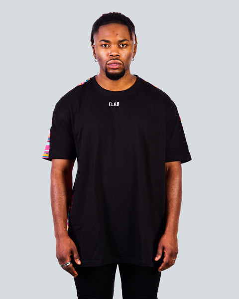 Colors Tee Black Men - Box Shaped - FLABWEAR