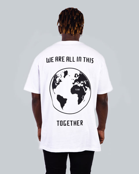 United People Tee White Men - Box Shaped - FLABWEAR