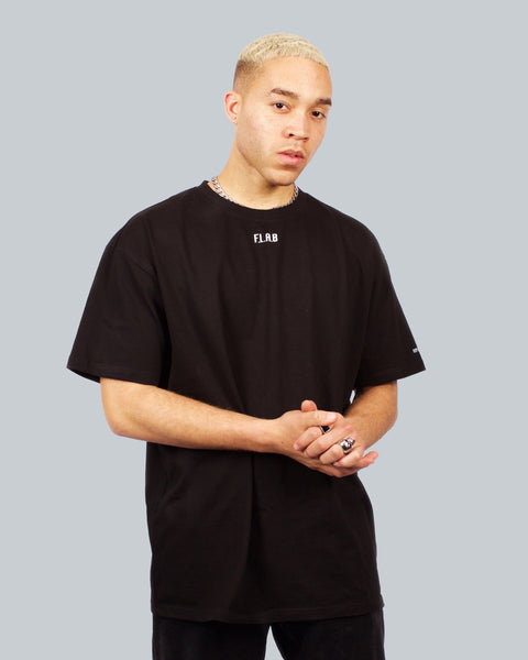 United People Tee Black Men - Box Shaped - FLABWEAR